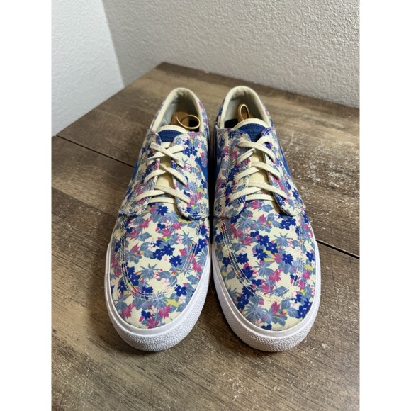 Nike SB Zoom Stefan Janoski Size 15 Canvas Premium Fossil White Blue AQ7878-202 - Picture 3 of 8